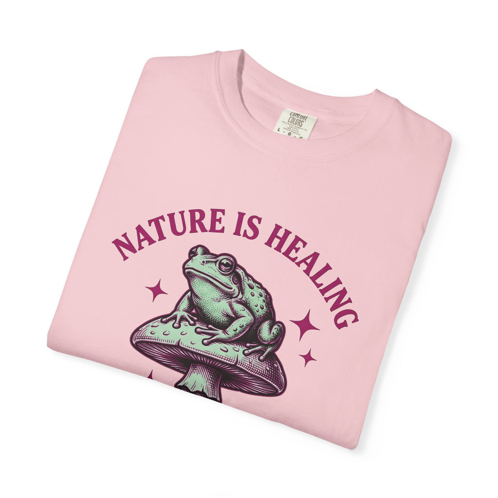 Toad Fungus Shirt Funny Outdoors Gift Women Retro Tee Chytrid T-Shirt Humor Fan Vintage Tshirt Nature Graphic Sketch Sparkles Tshirt
