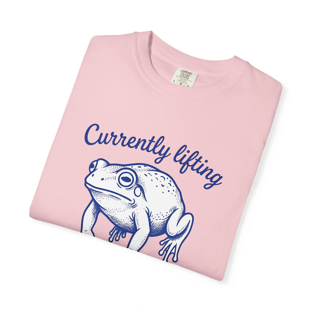 Frog Art Shirt Sports Exercise Gift Women Doodle Tee Toad T-Shirt Athlete Enthusiast Cartoon Tshirt Fitness Graphic Classic Joke Tshirt
