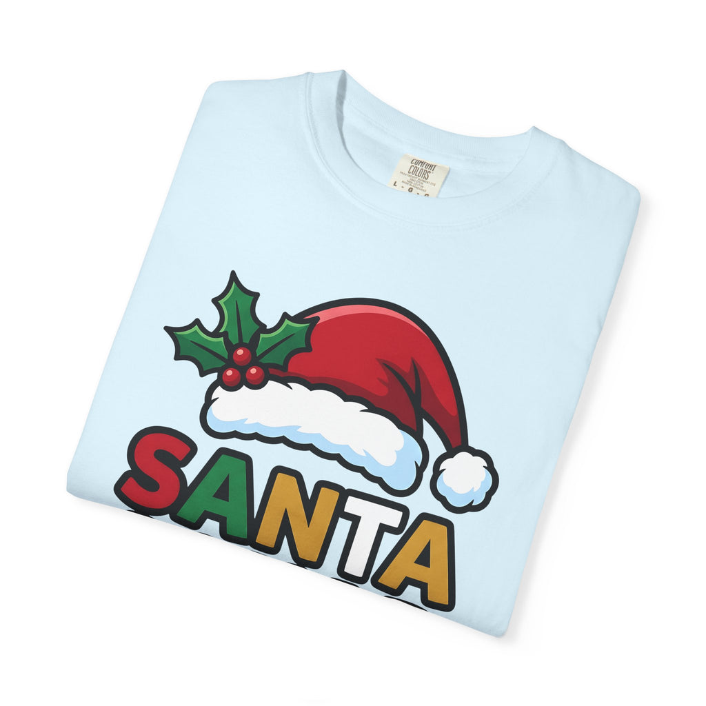 Santa Cap Shirt Christmas Festivity Gift Women Animated Tee Santa Hat T-Shirt Holiday Fan Cartoon Tshirt Celebration Graphic Modern Candy