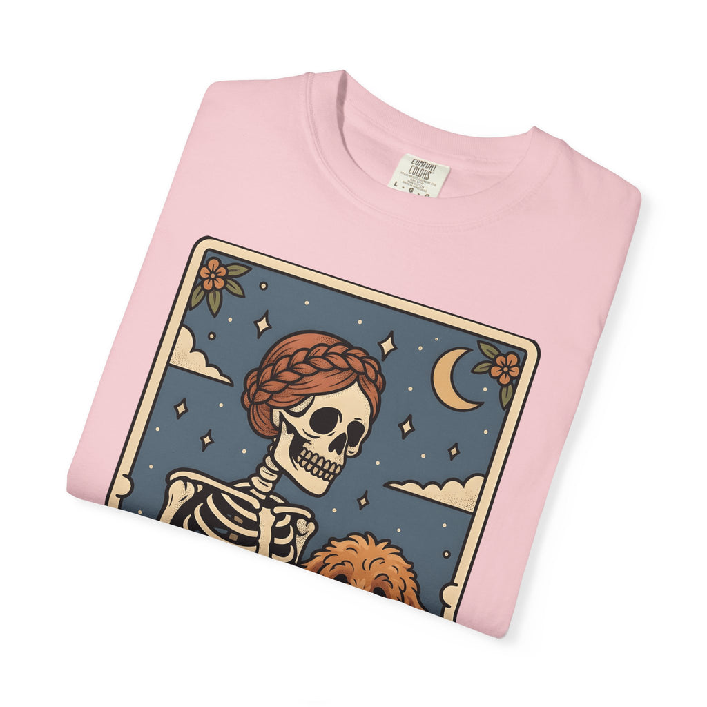 Skeleton Hound Shirt Halloween Pet Care Gift Women Old School Tee Ghost Dog T-Shirt Halloween Fan Retro Tshirt Dog Grooming Graphic