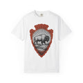 Buffalo Design Shirt Animal Wilderness Gift Women Retro Tee Bison T-Shirt Wildlife Fan Bison Graphic Tshirt Sketch Spearhead Tshirt