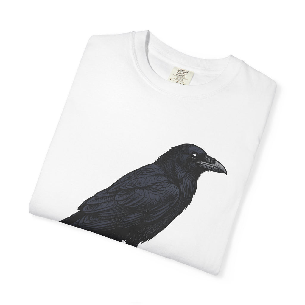 Raven Bird Shirt Halloween Wildlife Gift Women Macabre Tee Crow T-Shirt Horror Fan Dark Art Tshirt Animal Graphic Old School Limb Tshirt