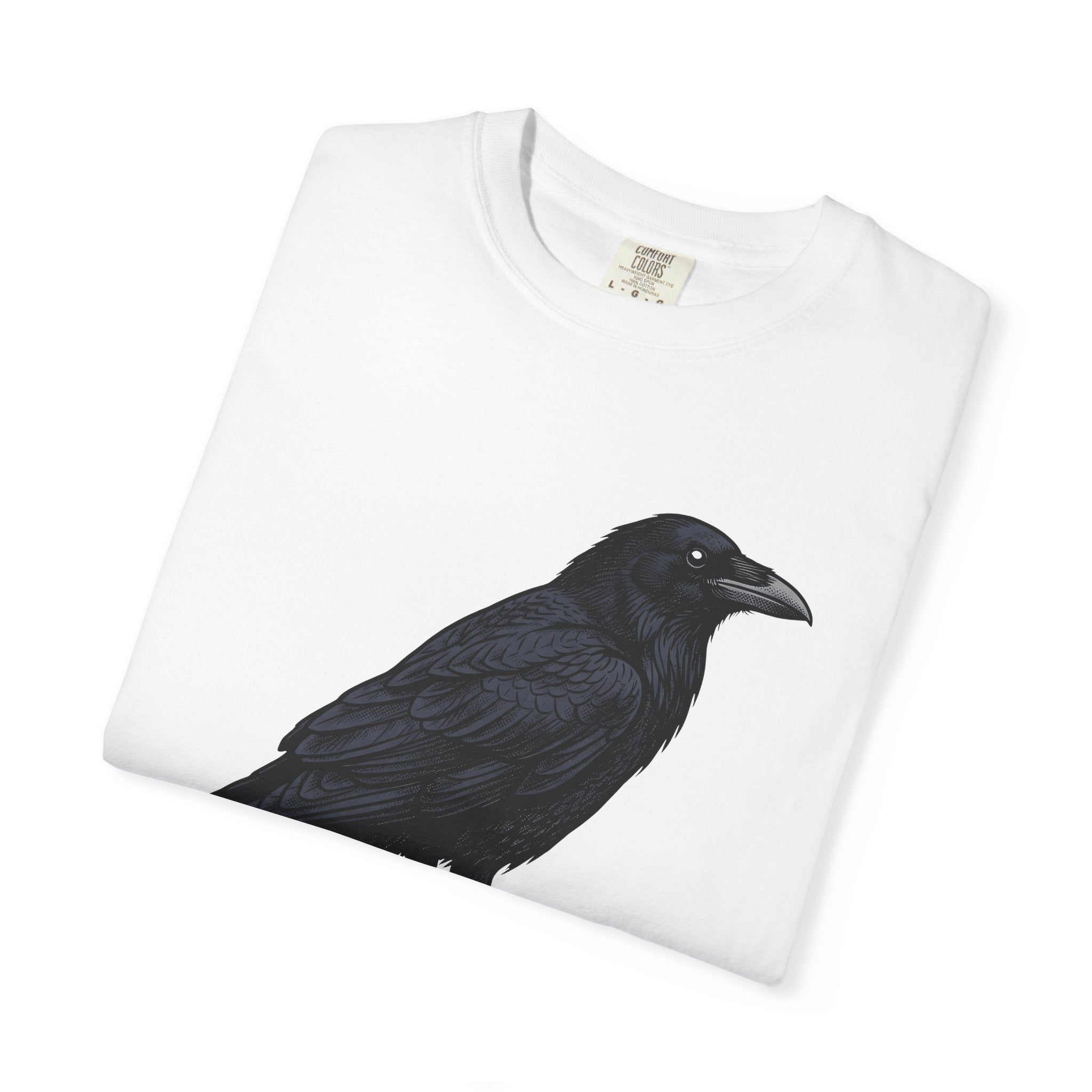 Raven Bird Shirt Halloween Wildlife Gift Women Macabre Tee Crow T-Shirt Horror Fan Dark Art Tshirt Animal Graphic Old School Limb Tshirt