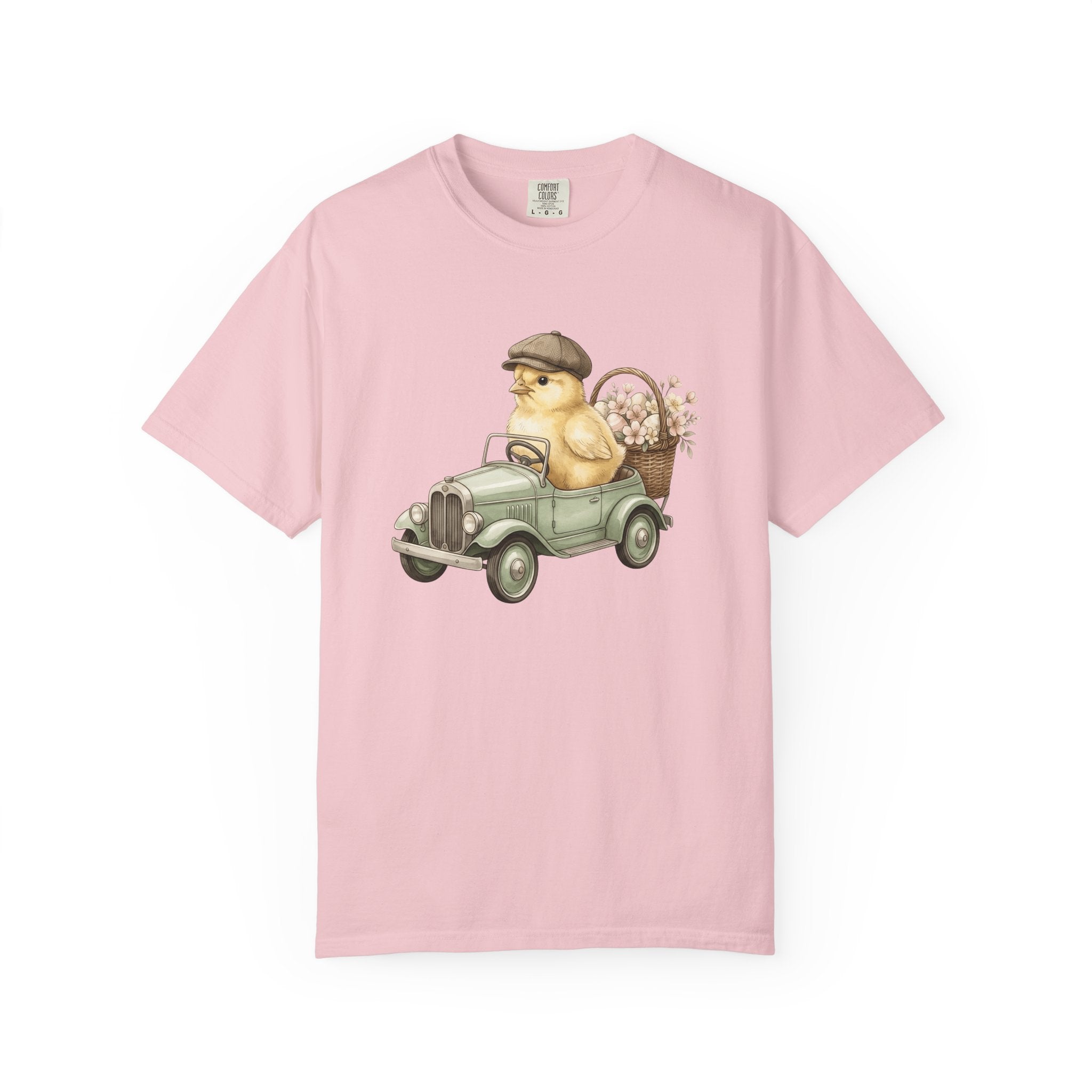 Chicken Truck Shirt Easter Pet Gift Women Playful Tee Food Truck T-Shirt Easter Fan Vintage Tshirt Animal Graphic Retro Floral Basket Tshirt