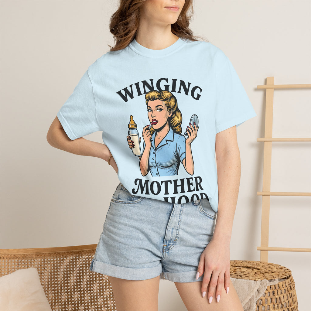 Retro Mom Shirt Moms Parenting Gift Women Pop Art Tee Mom T-Shirt Motherhood Enthusiast Pop Culture Tshirt Parenting Graphic Vintage Baby