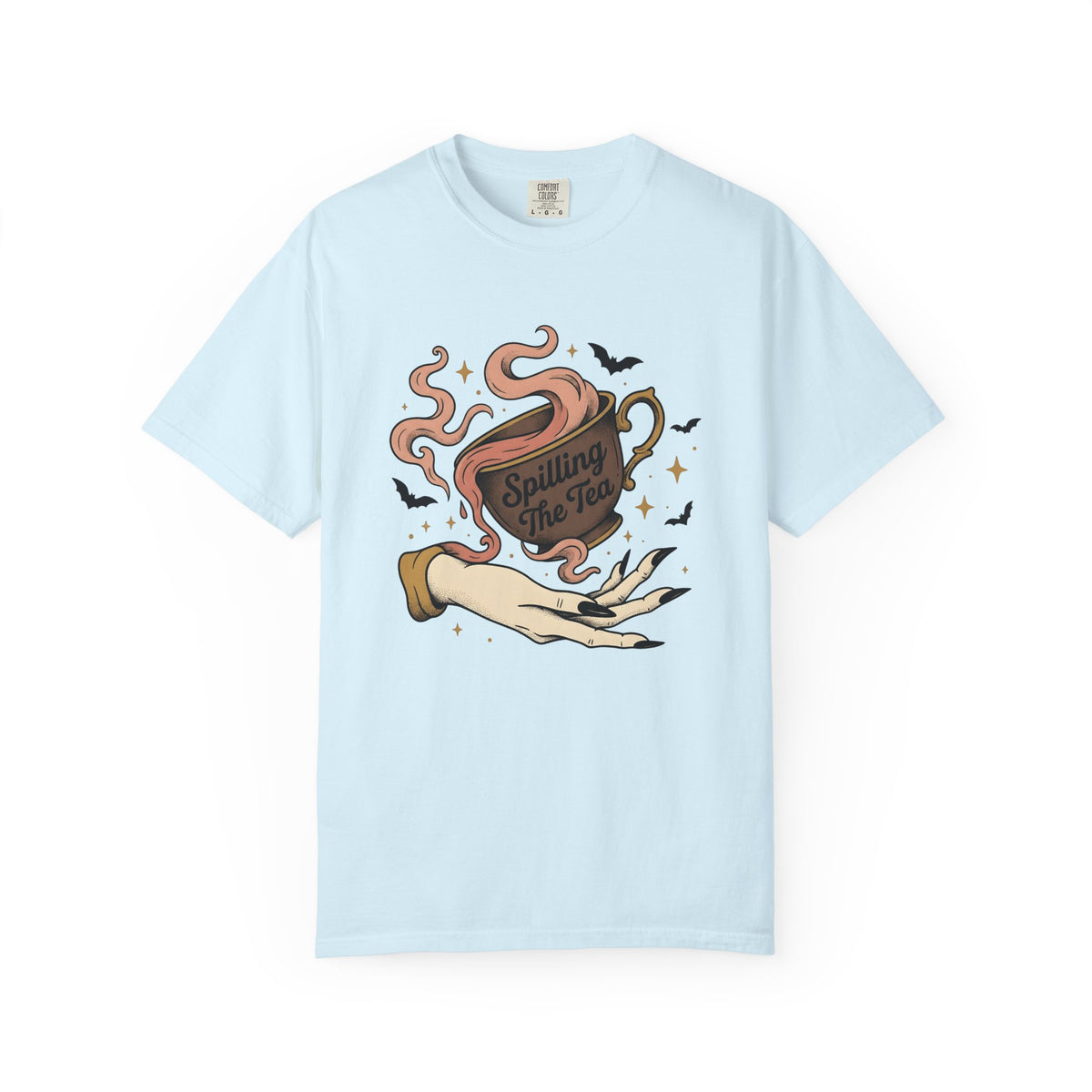 Witch Hand Cup Shirt Boho Chic Occult Unisex Gift Antique Tee Hand Cupping