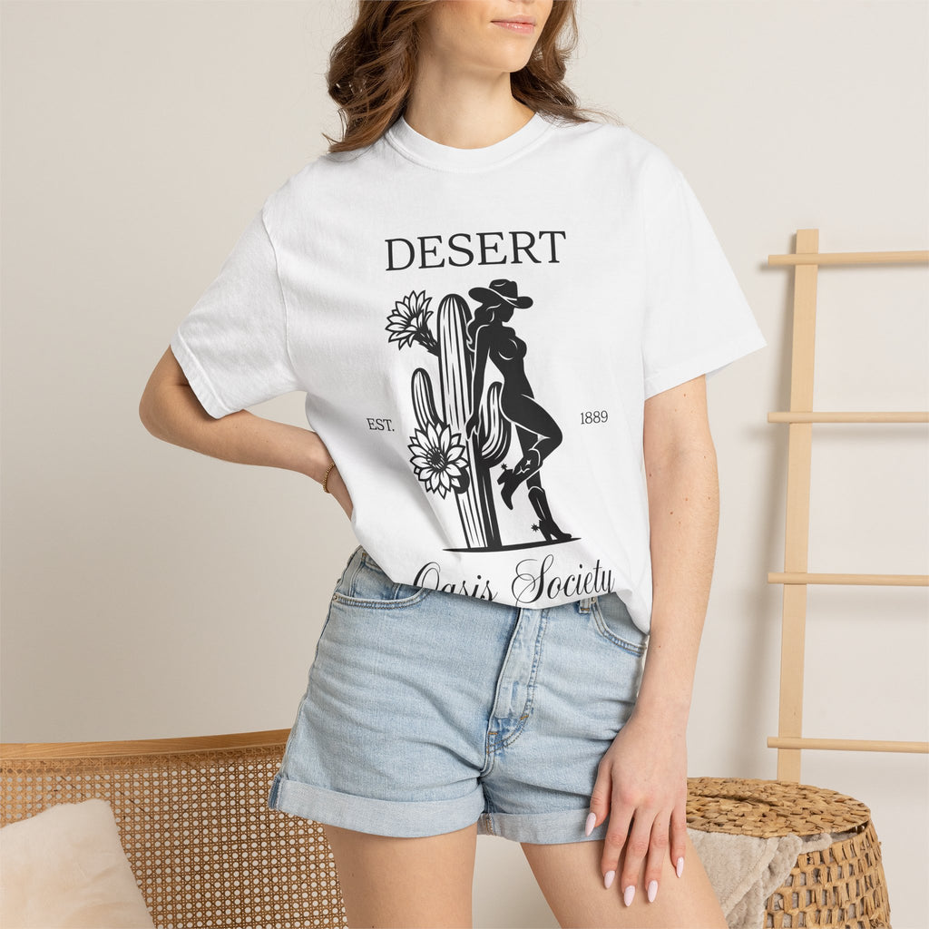 Cowgirl Cactus Shirt Cowgirl Desert Gift Women Western Tee Cactus T-Shirt Rodeo Fan Western Art Tshirt Southwestern Graphic Vintage Flower