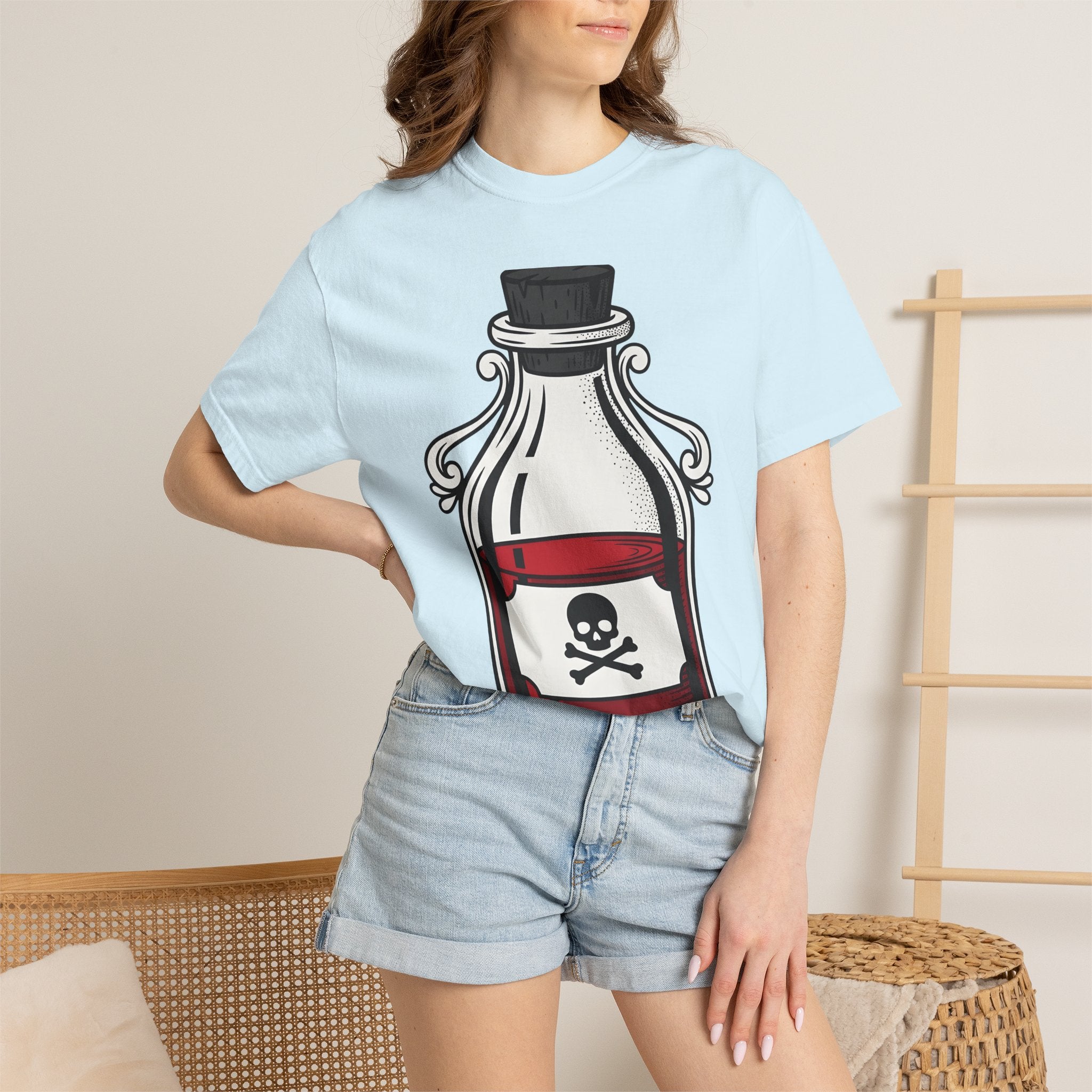 Venom Bottle Shirt St. Valentine's Day Spooky Gift Women Traditional Tee Poison Bottle T-Shirt Valentine Fan Vintage Tshirt Horror Graphic