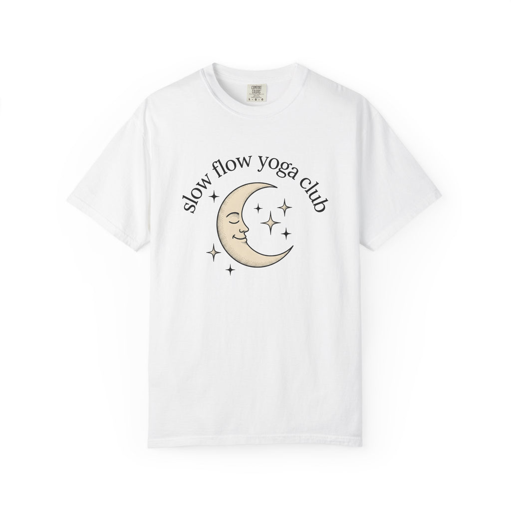 Crescent Moon Shirt Yoga Mindfulness Gift Women Hippie Tee Lunar T-Shirt Meditation Enthusiast Bohemian Tshirt Meditation Graphic Retro