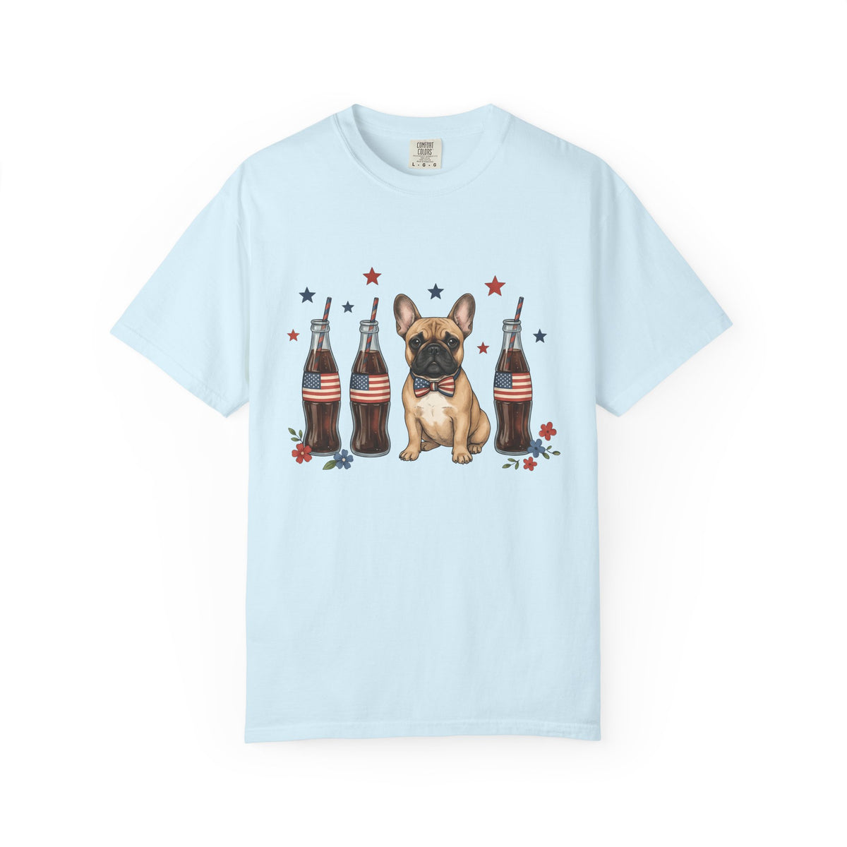 French Bulldog Shirt Dog Usa Unisex Gift Cartoon Tee Bulldog T-Shirt Dog Fan