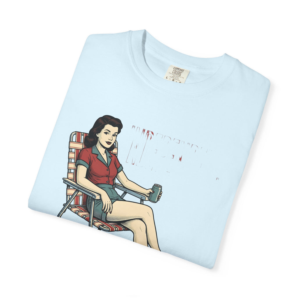 Pinup Woman Shirt 4th Of July Freedom Gift Women Throwback Tee Pinup Girl T-Shirt Independence Fan Retro Tshirt Liberty Graphic Illustrative