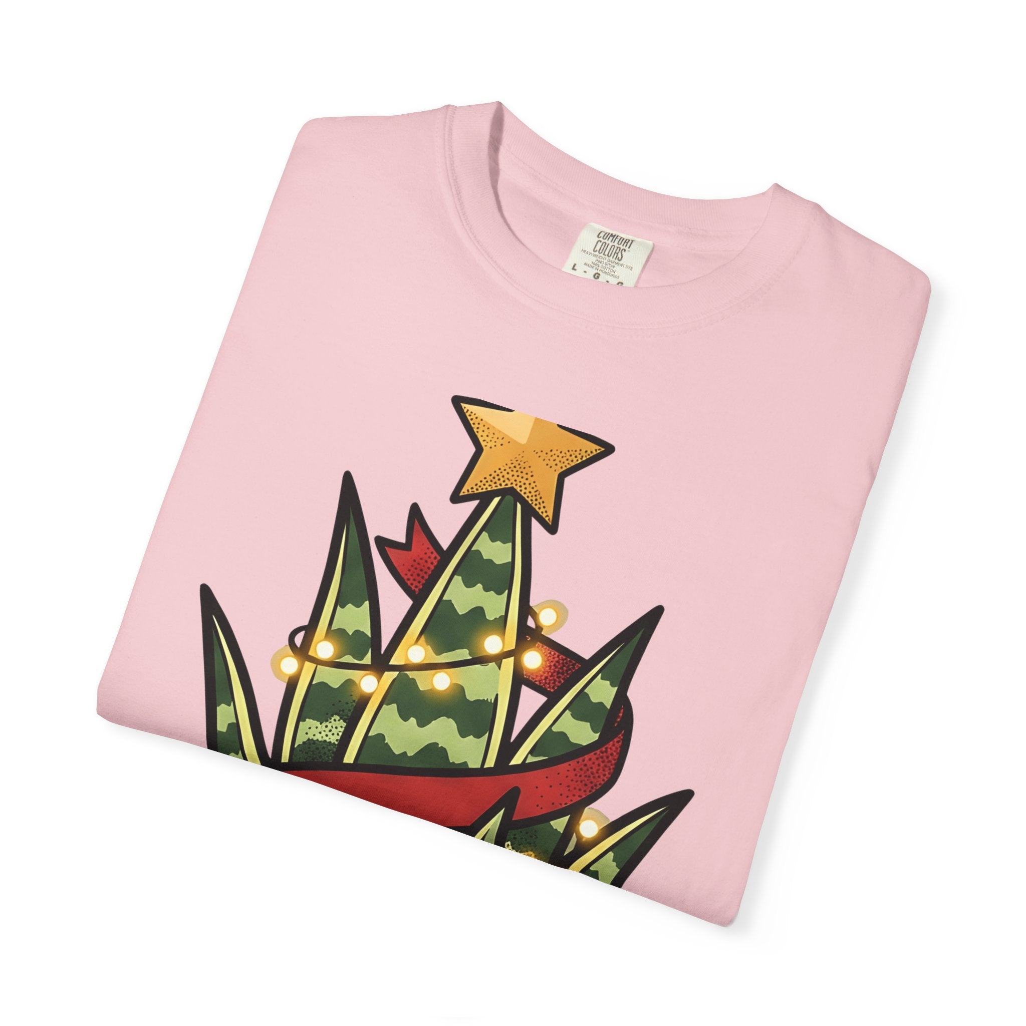 Christmas Cactus Shirt Cute Holiday Gift Women Cartoon Tee Thanksgiving Cactus T-Shirt Kawaii Fan Cartoon Tshirt Christmas Graphic Vintage