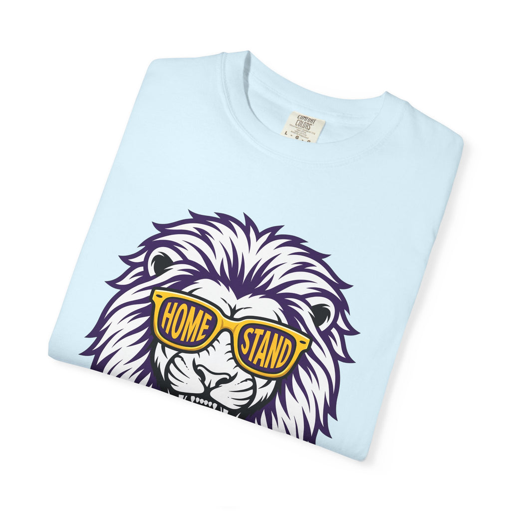 Lion Sunglasses Shirt Animals Sports Gift Women Bold Graphic Tee Lion T-Shirt Wildlife Fan Graphic Tshirt Athlete Graphic Retro Teeth Tshirt