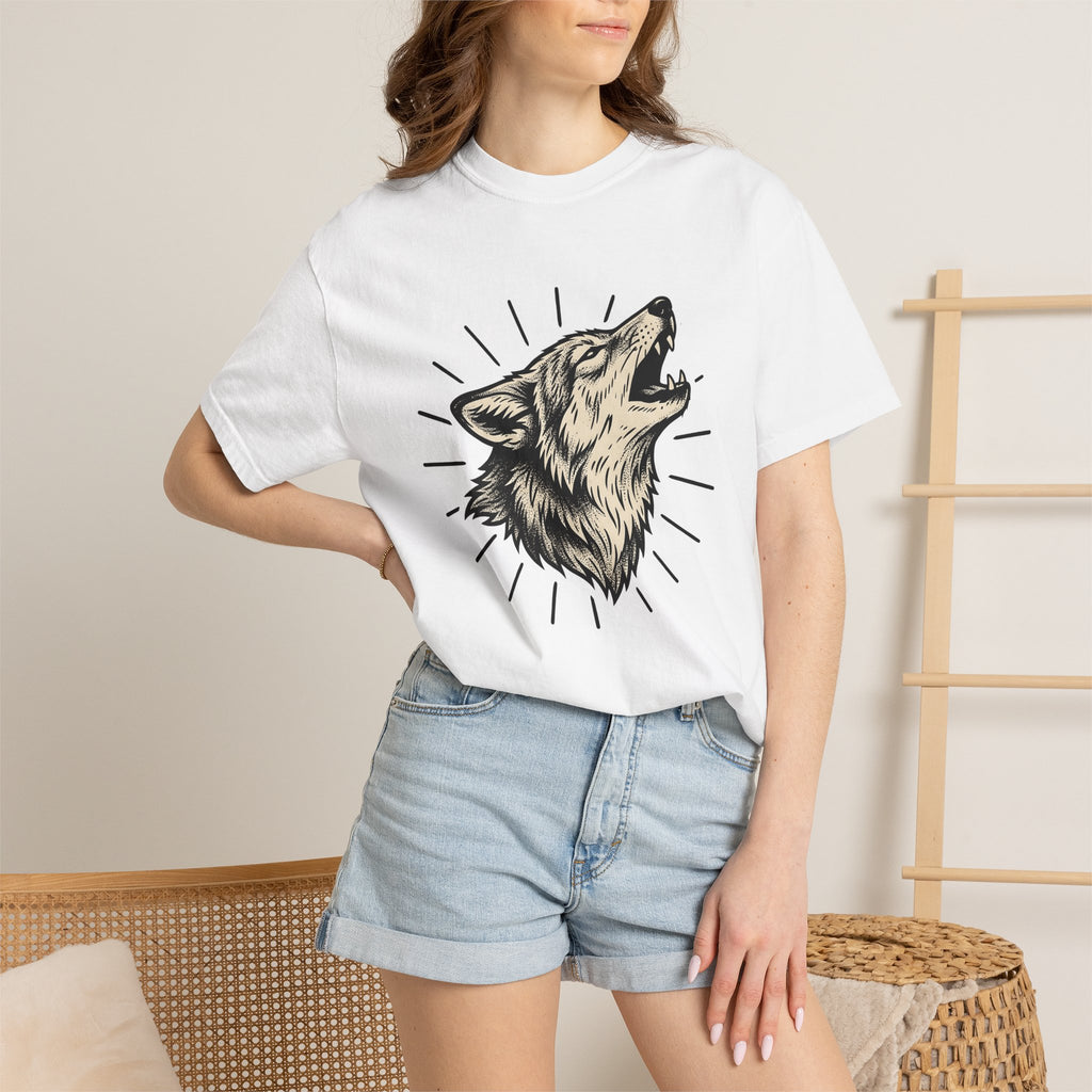 Wolf Muzzle Shirt Wolf Fauna Gift Women Sketch Tee Wolf Face T-Shirt Wolf Fan Canine Graphic Tshirt Drawing Illustration Wildlife Graphic