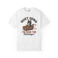 Angry Cat Vehicle Shirt Christmas Animal Gift Women Cartoon Tee Mad Car T-Shirt Xmas Fan Funny Car Graphic Classic Antlers Tshirt
