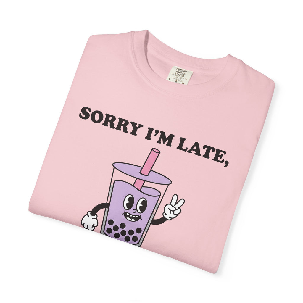 Bubble Tea Cartoon Shirt Drinks Humor Gift Women Comic Tee Boba T-Shirt Beverage Fan Cartoon Tshirt Funny Graphic Vintage Victory Hand