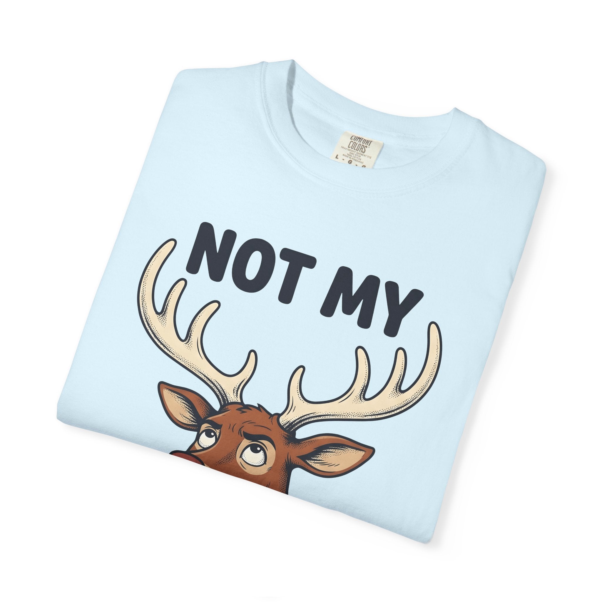 Stag Art Shirt Christmas Nature Gift Women Animated Tee Deer T-Shirt Xmas Fan Cartoon Tshirt Wilderness Graphic Old School Rack Tshirt