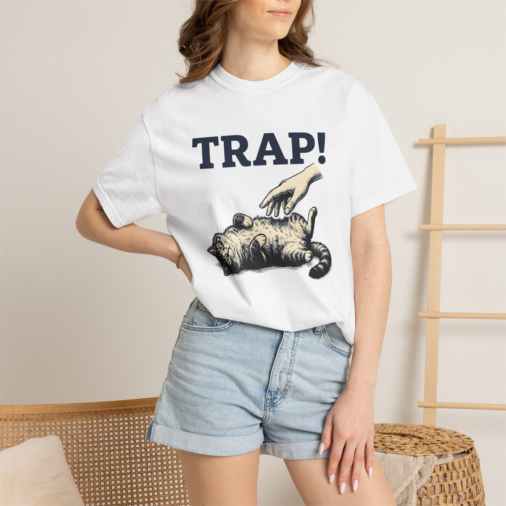 Silly Cat Shirt Cat Jokes Gift Women Timeless Tee Kitty T-Shirt Cat Fan Feline Tshirt Pun Graphic Nostalgic Claw Tshirt