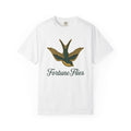 Flying Bird Shirt St. Patrick's Day Luck Gift Women Vintage Tee Bird T-Shirt Lucky Fan Retro Tshirt Fortune Graphic Retro Green Gold Tshirt