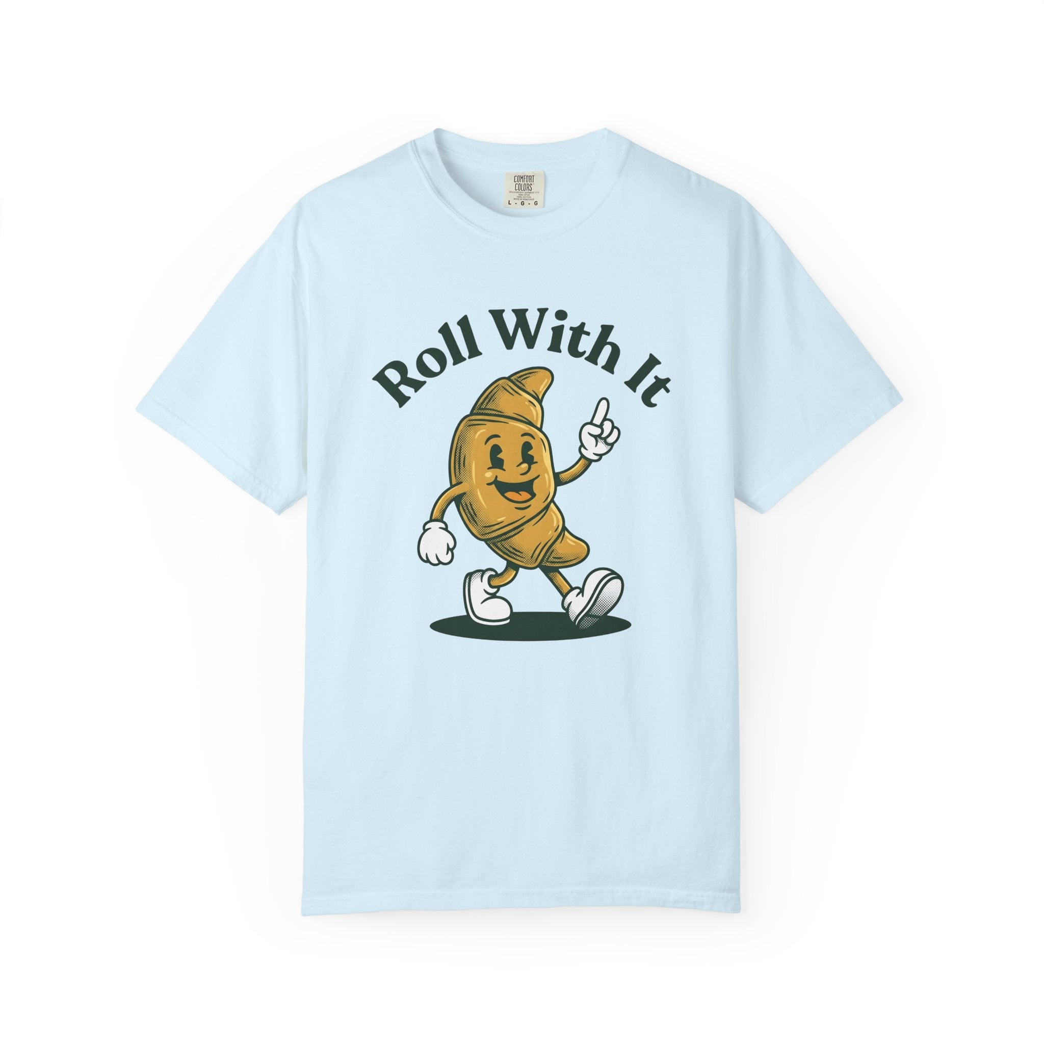 Croissant Mascot Shirt Desserts Sweets Gift Women Line Art Tee Croissant T-Shirt Pastry Fan Croissant Illustration Design Sketch Kicks