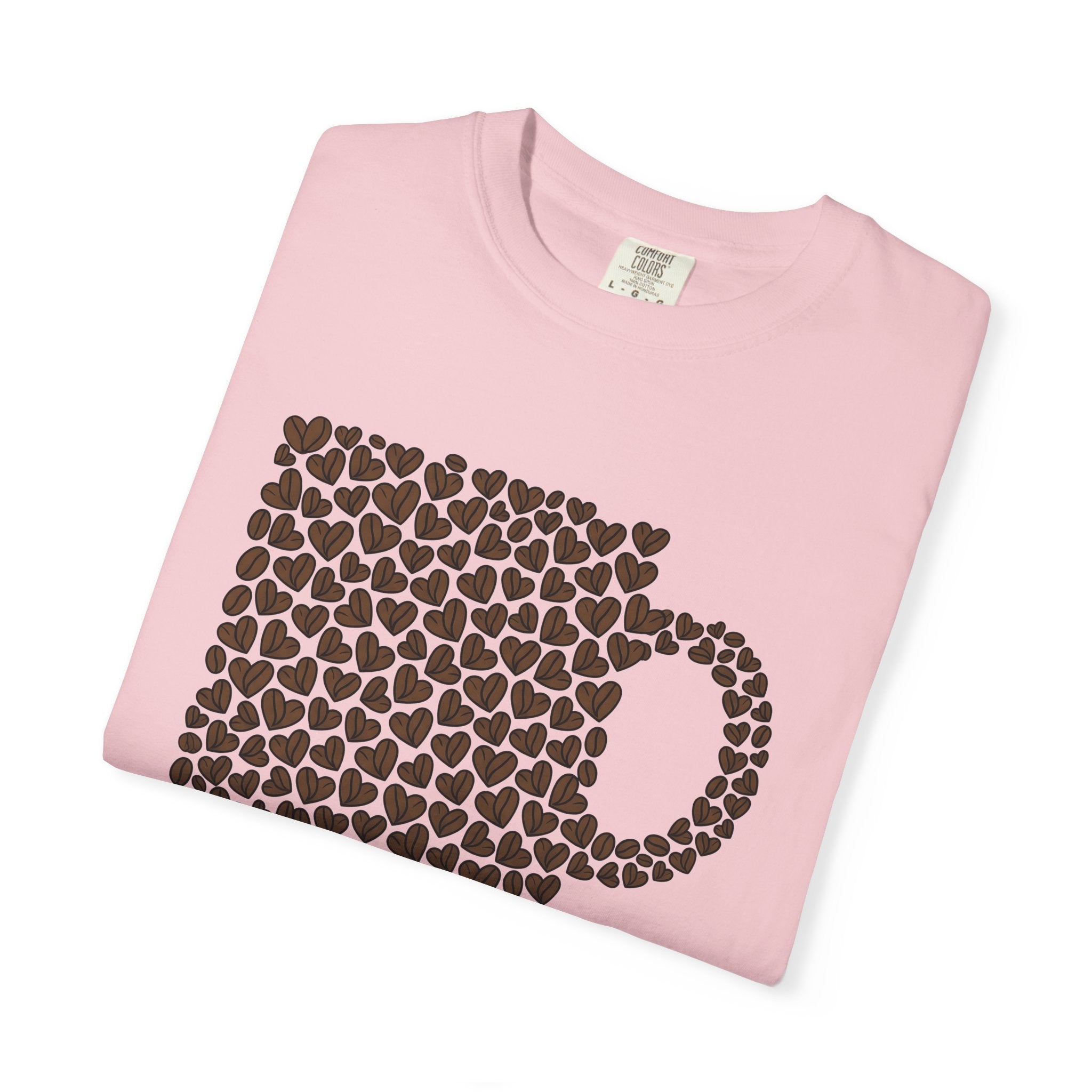 Mug Cup Shirt St Valentines Day Latte Gift Women Hand Drawn Tee Mug T-Shirt Valentine Fan Illustrated Tshirt Coffee Graphic Clean Heart
