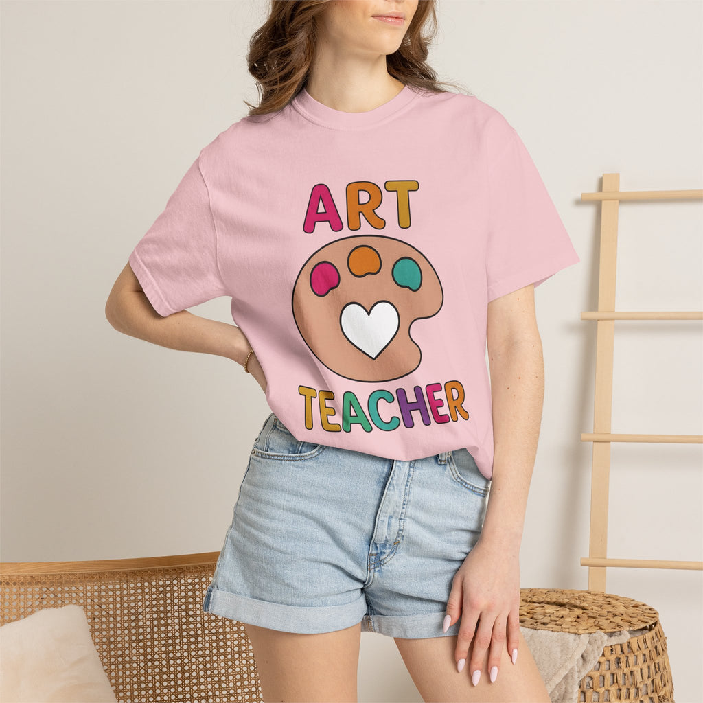Color Wheel Shirt Teacher Design Gift Women Bold Tee Colour Circle T-Shirt Educator Enthusiast Vibrant Tshirt Visual Graphic Fresh Heart