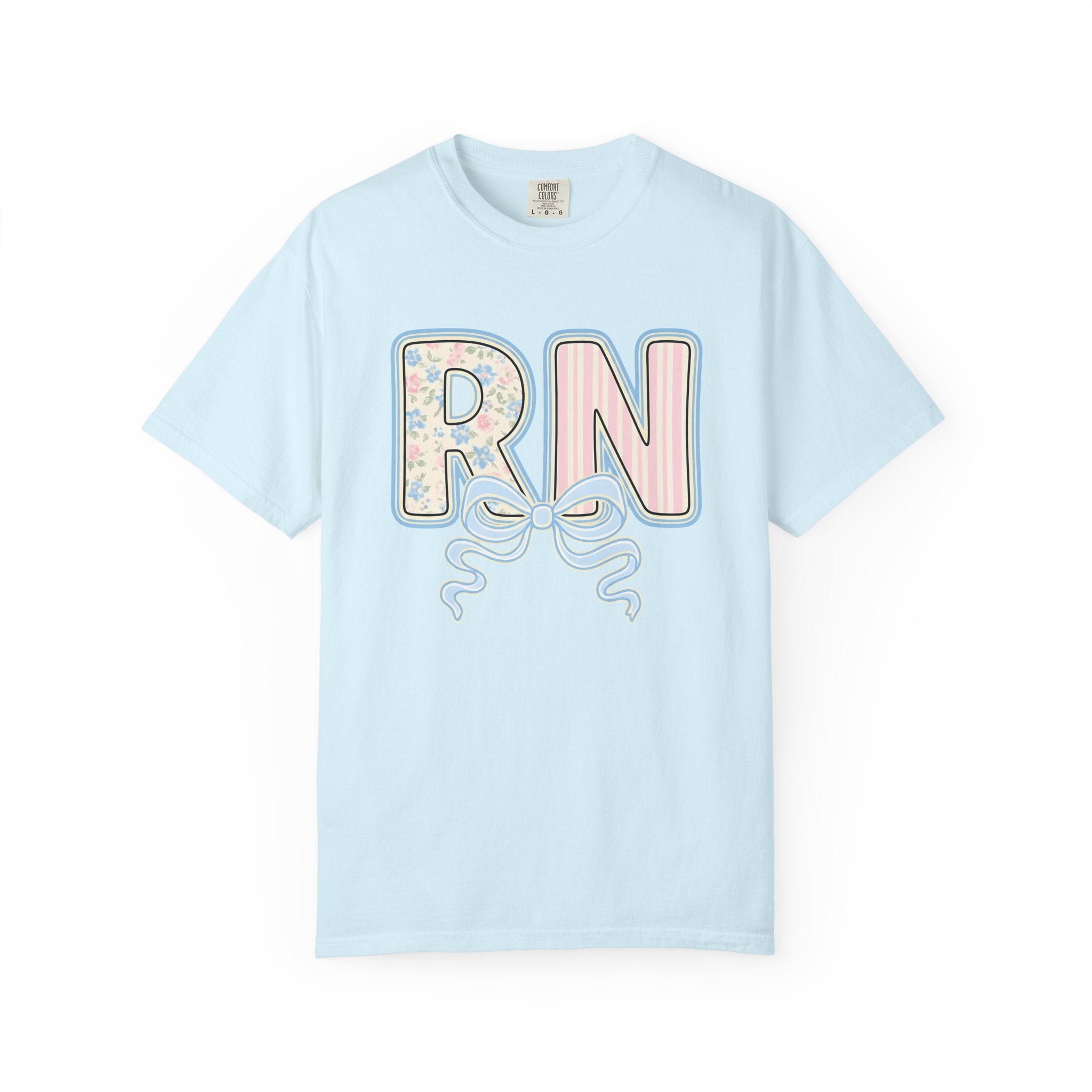 Bloom Monogram Shirt Nurse Appearance Gift Women Muted Hues Tee Monogram T-Shirt Healthcare Enthusiast Pastel Tshirt Beauty Graphic Classic