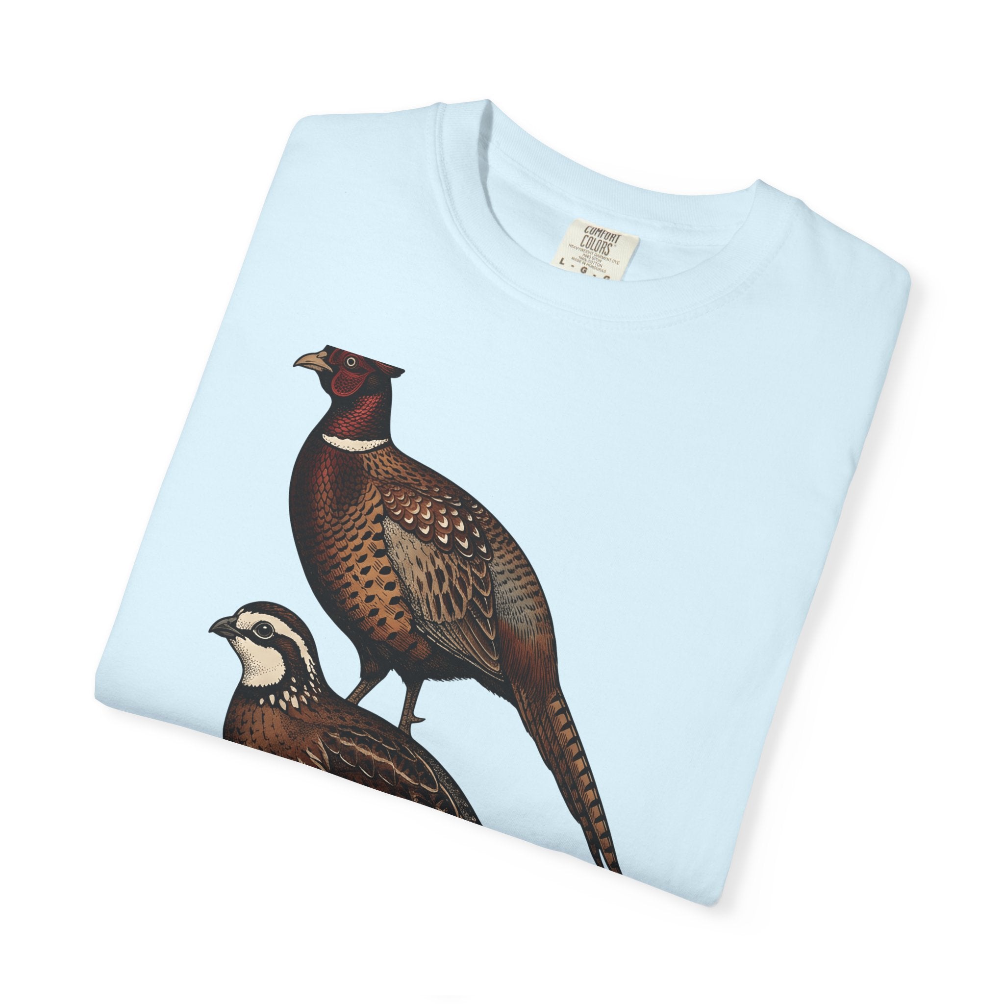 Hunting Game Birds Shirt Hunting Adventure Gift Women Cartoon Tee Upland Game T-Shirt Hunter Fan Wildlife Graphic Tshirt Ink Drawing Animal