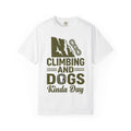 Mountain Rope Print Shirt Climbing Trek Gift Women Contemporary Tee Rope Print T-Shirt Climber Enthusiast Modern Tshirt Hiking Graphic Sleek