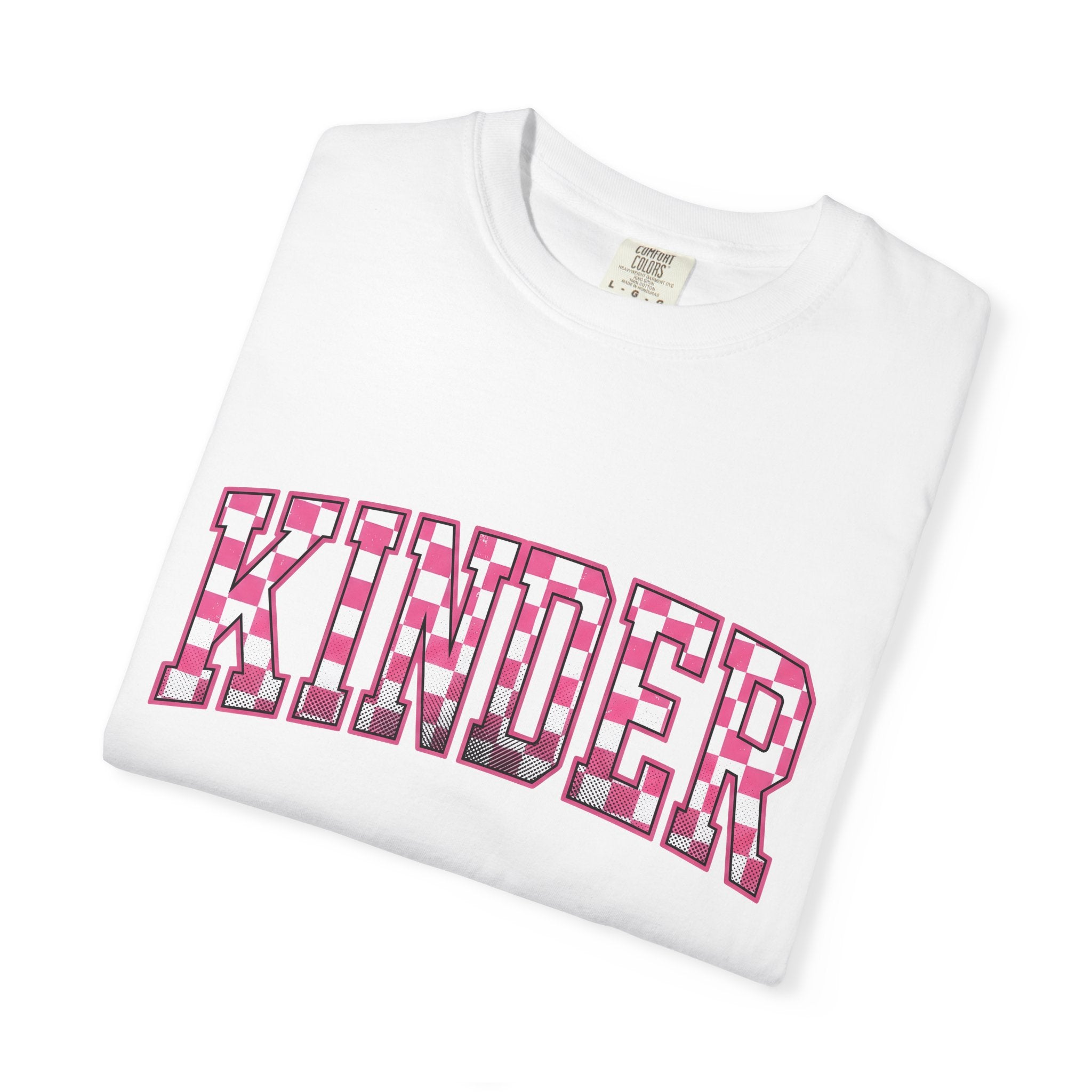 Checkerboard Varsity Letters Shirt Teachers Education Gift Women Strong Tee Letterman T-Shirt Educator Enthusiast Bold Tshirt Learning