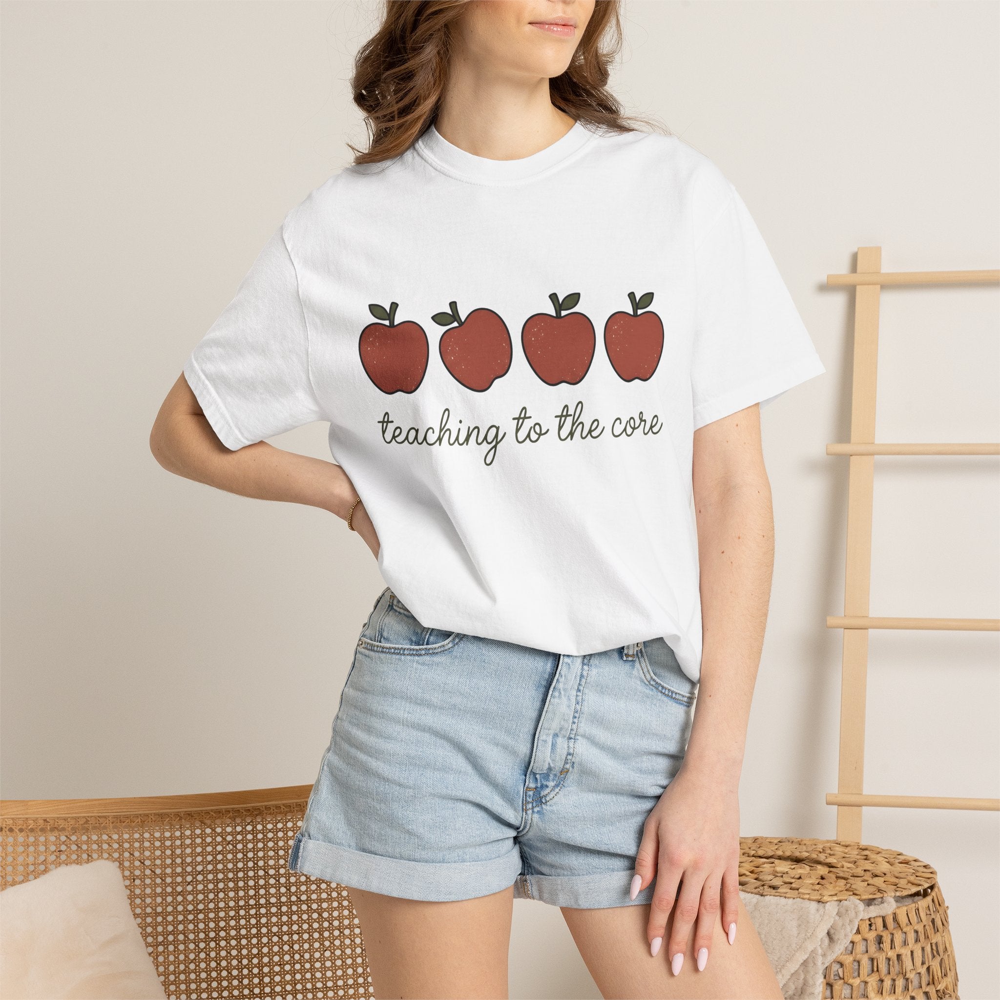 Apple Row Shirt Teachers Thanks Gift Women Hand Drawn Tee Orchard T-Shirt Educator Enthusiast Illustrated Tshirt Appreciation Graphic Clean