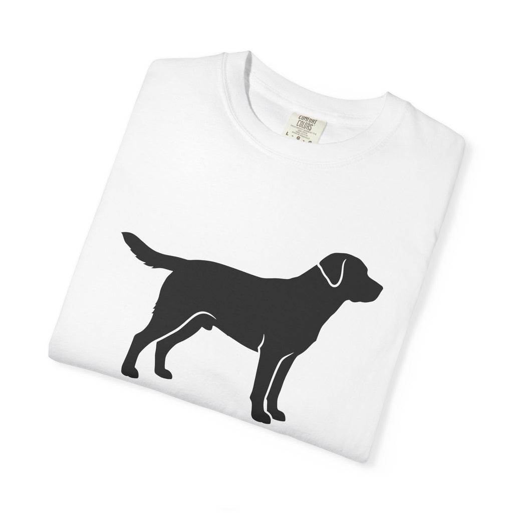 Labrador Silhouette Shirt Dog Pets Gift Women Minimalist Tee Retriever T-Shirt Dog Fan Canine Design Labrador Graphic Modern Dog Graphic