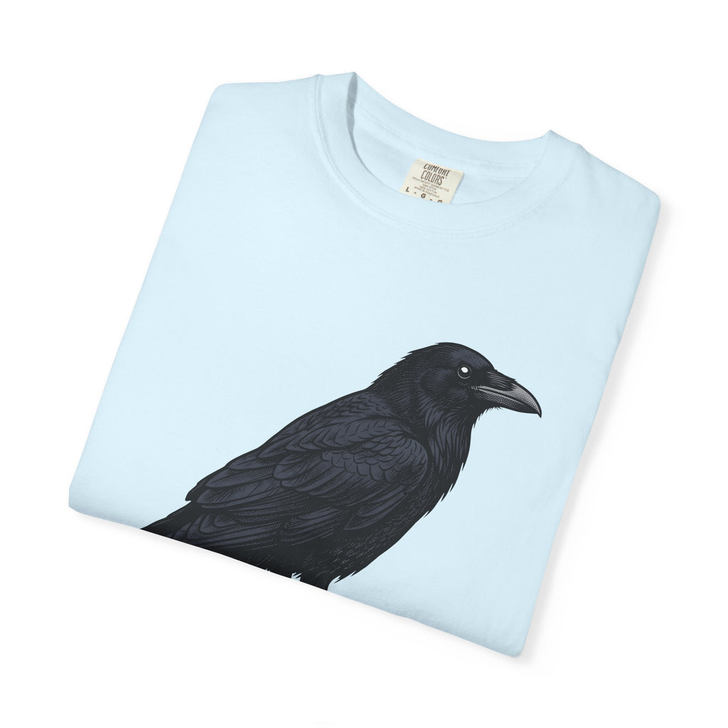 Raven Bird Shirt Halloween Wildlife Gift Women Macabre Tee Crow T-Shirt Horror Fan Dark Art Tshirt Animal Graphic Old School Limb Tshirt