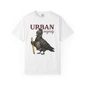 Pigeon In Armor Shirt Funny Fauna Gift Women Antique Tee Dove T-Shirt Humor Fan Vintage Tshirt Wildlife Graphic Line Art Soldier Helmet