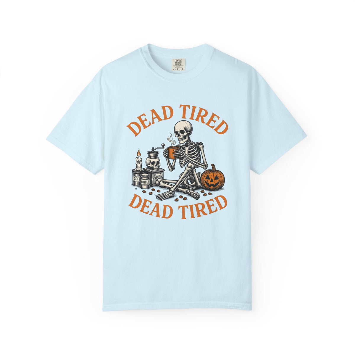 Skull Latte Shirt Halloween Espresso Gift Women Retro Tee Coffee T-Shirt Horror Fan Vintage Tshirt Coffee Graphic Sketch Gourd Tshirt