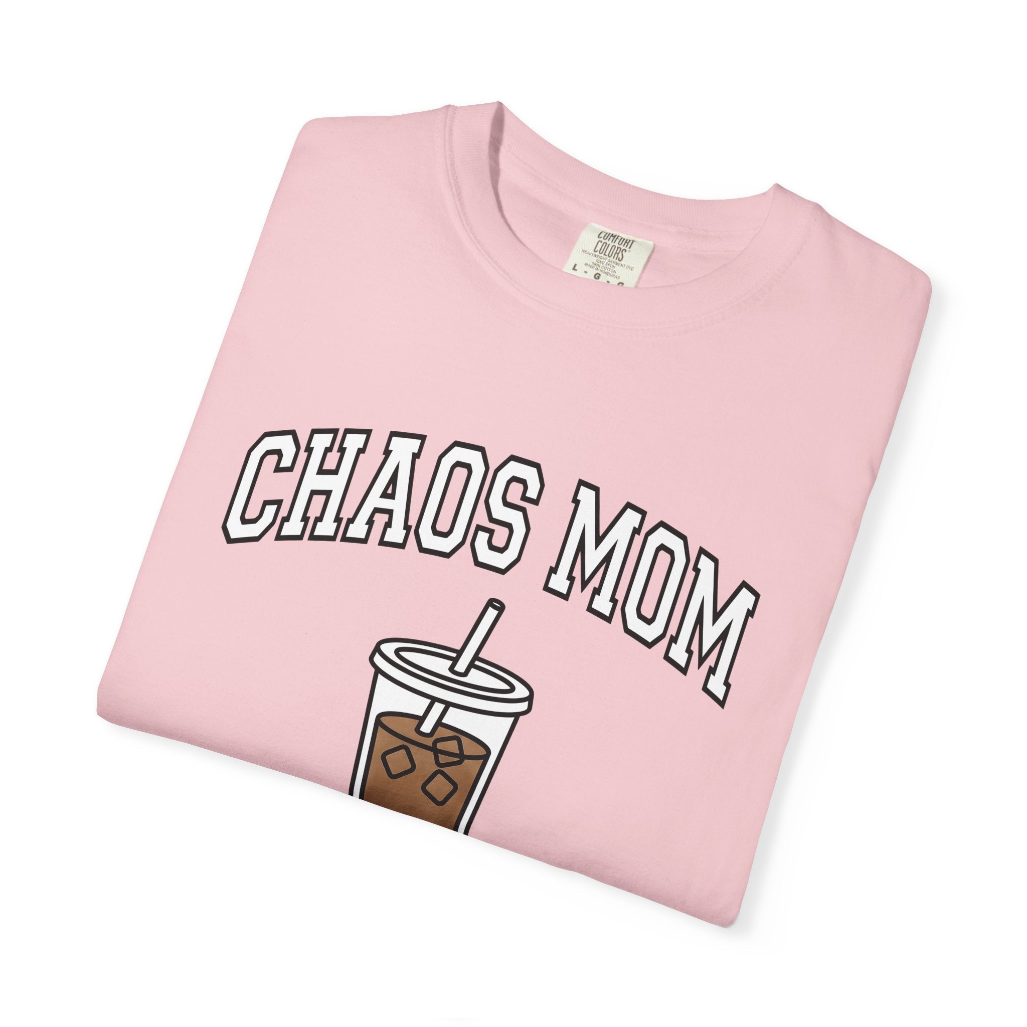 Iced Coffee Cup Shirt Mom Coffee Gift Women Bold Graphic Tee Cold Brew T-Shirt Mother Fan Caffeinated Graphic Minimalist Ice Cubes Tshirt
