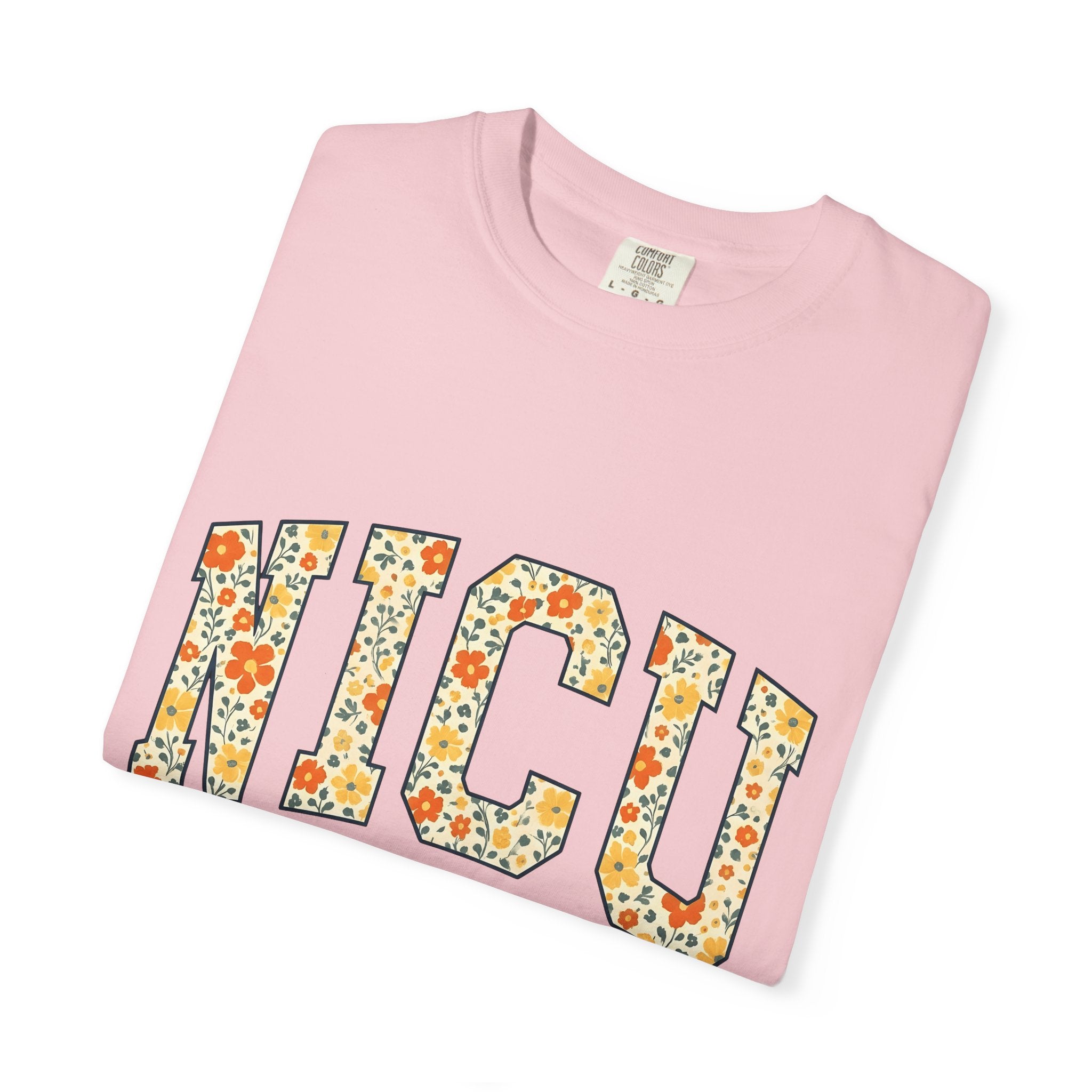 Flower Varsity Letters Shirt Nurses Clinic Gift Women Gypsy Tee Floral T-Shirt Nurse Fan Bohemian Tshirt Medical Graphic Classic Petals