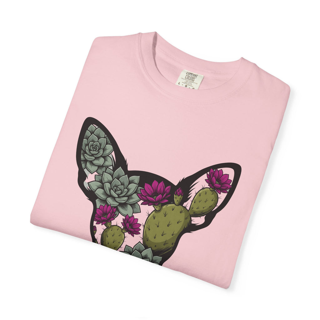 Puppy Flower Crown Shirt Dog Bloom Gift Women Vintage Tee Puppy Crown T-Shirt Dog Fan Puppy Art Tshirt Floral Graphic Doodle Aloe Tshirt