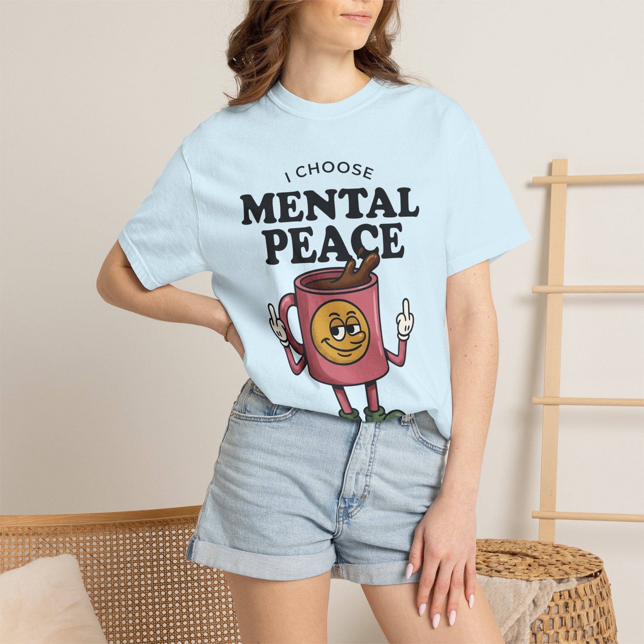 Hot Coffee Character Shirt Coffee Gag Gift Women Line Art Tee Coffee T-Shirt Coffee Fan Minimalist Tshirt Prank Graphic Old School Smile