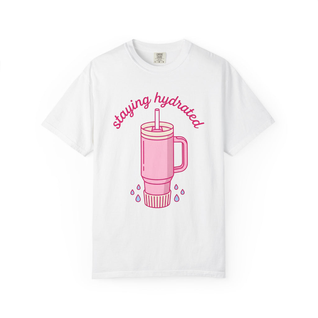 Water Tumbler Shirt Drinks Wellness Gift Women Kawaii Tee Tumbler T-Shirt Beverage Enthusiast Cute Tshirt Self Care Graphic Minimal Water