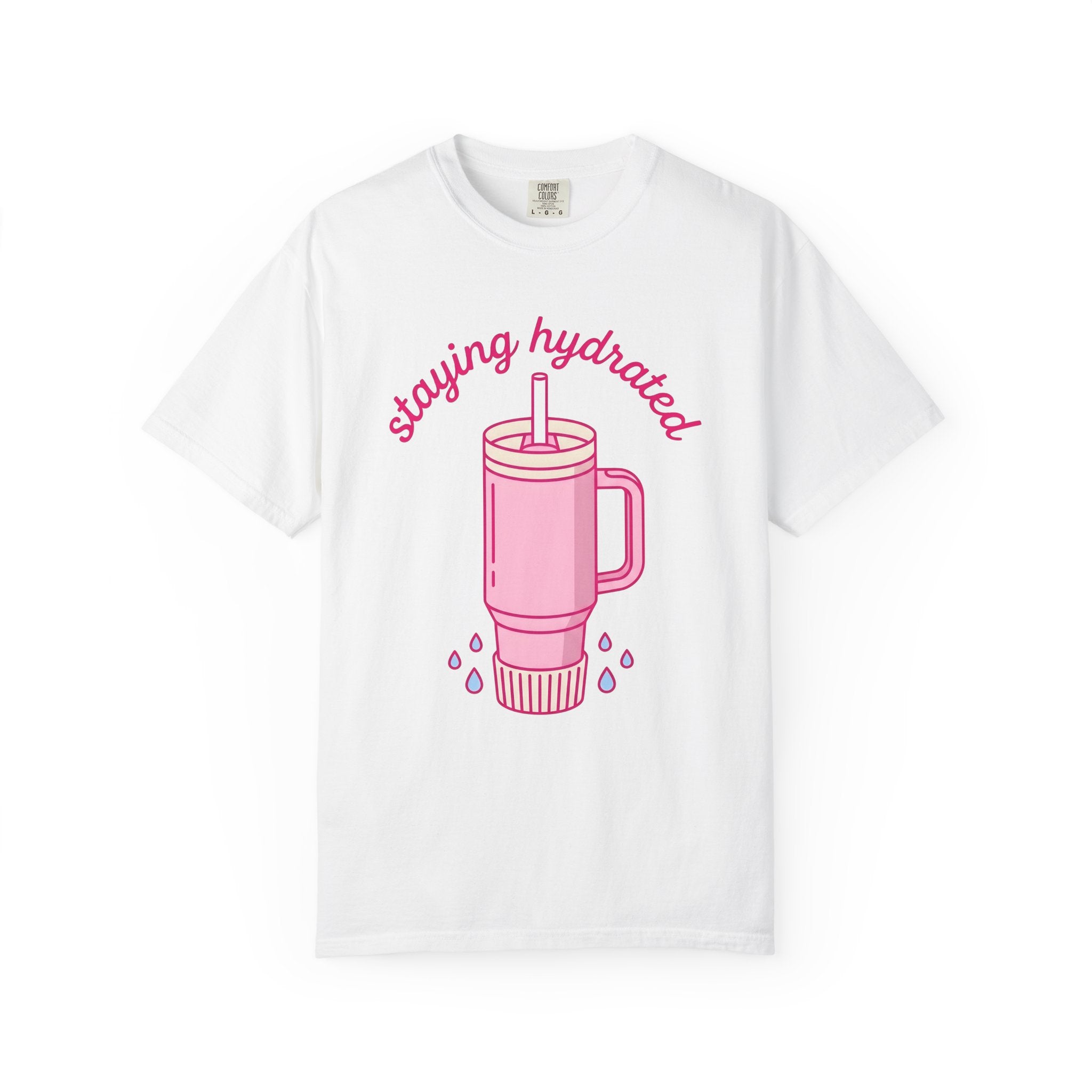 Water Tumbler Shirt Drinks Wellness Gift Women Kawaii Tee Tumbler T-Shirt Beverage Enthusiast Cute Tshirt Self Care Graphic Minimal Water