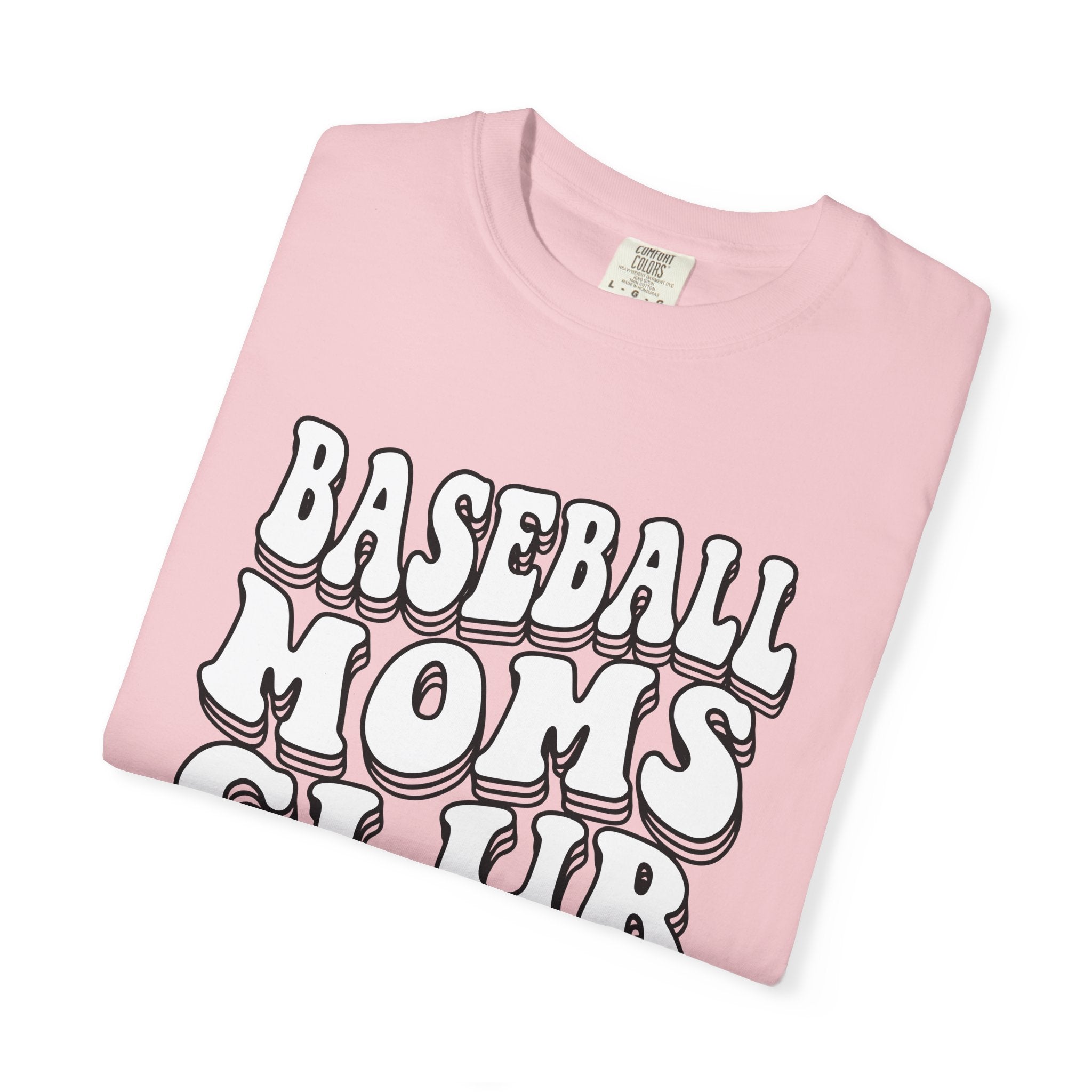 Bold Text Graphic Shirt Baseball Moms Sports Gift Women Retro Tee Graphic T-Shirt Baseball Mom Fan Distressed Tshirt Athletic Design Graphic