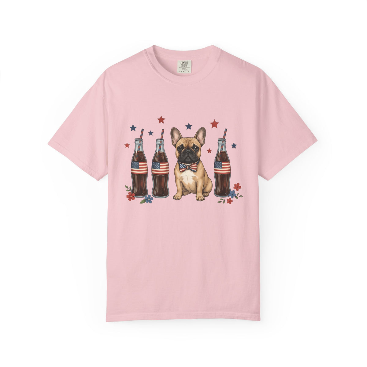 French Bulldog Shirt Dog Usa Unisex Gift Cartoon Tee Bulldog T-Shirt Dog Fan