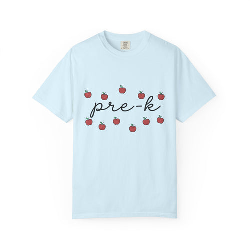 Apple Print Shirt Teacher Classroom Gift Women Cute Tee Fruit T-Shirt Educator Enthusiast Adorable Tshirt School Graphic Simple Sketch Fruit