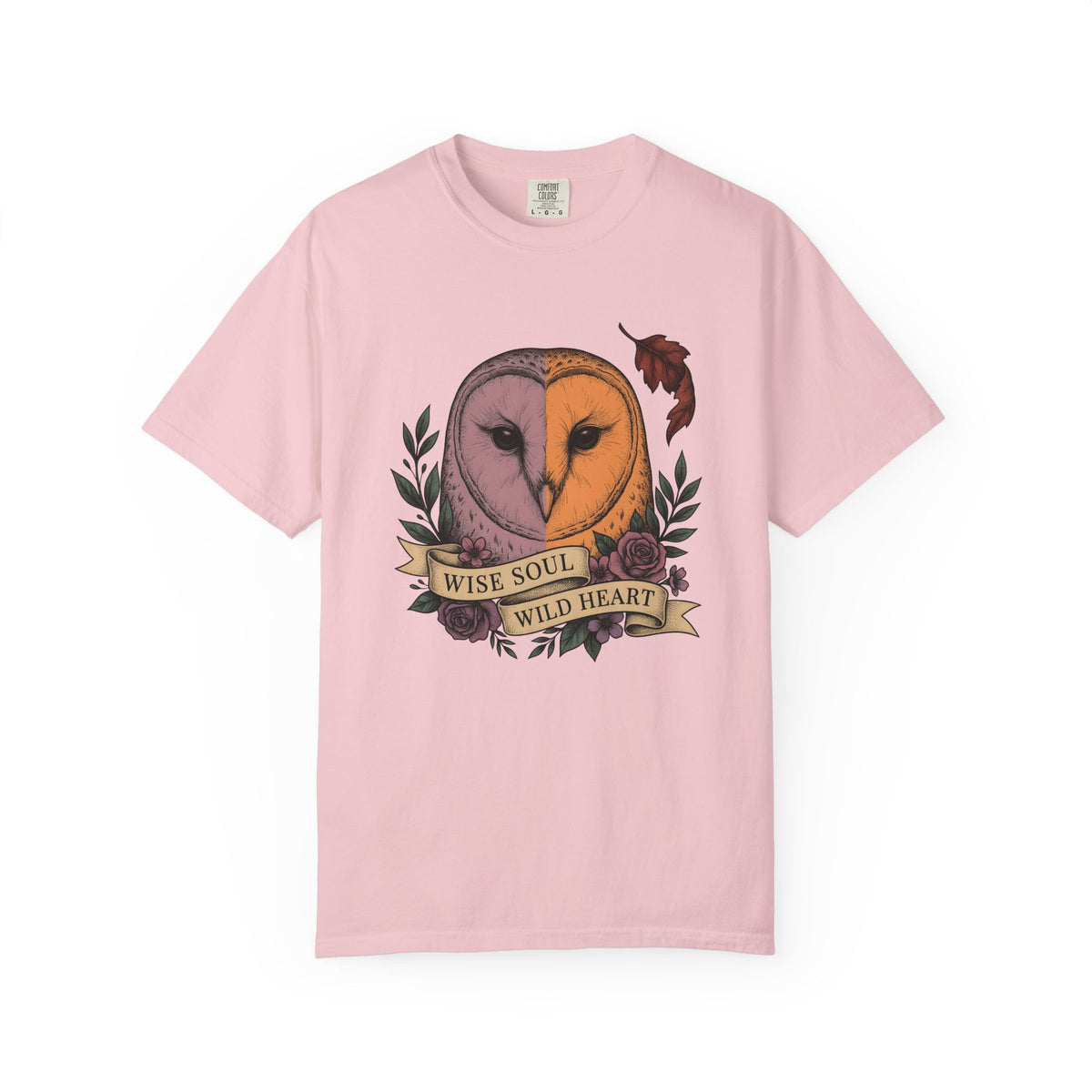 Owl Head Shirt Halloween Nature Gift Women Tattoo Tee Owl T-Shirt Horror Fan Hoot Graphic Vintage Flowers Tshirt
