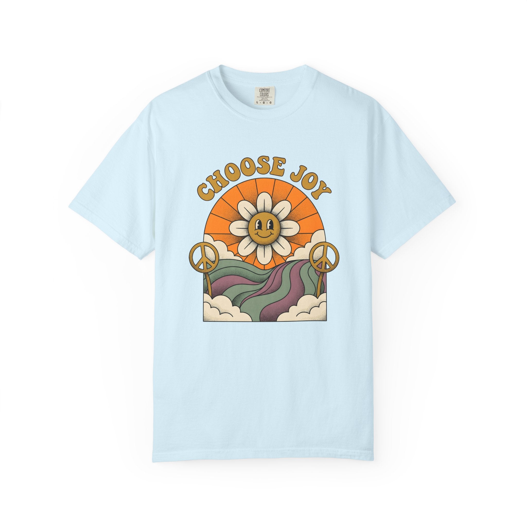 Cheerful Daisy Shirt Cottagecore Motivation Gift Women Hand Drawn Tee Flower T-Shirt Homebody Fan Illustrated Tshirt Inspirational Graphic