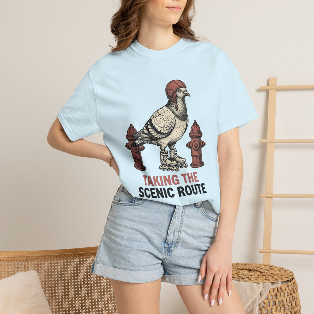 Roller Skating Dove Shirt Funny Pet Gift Women Classic Tee Roller Skate T-Shirt Humor Fan Retro Tshirt Animal Graphic Doodle Water Hydrant