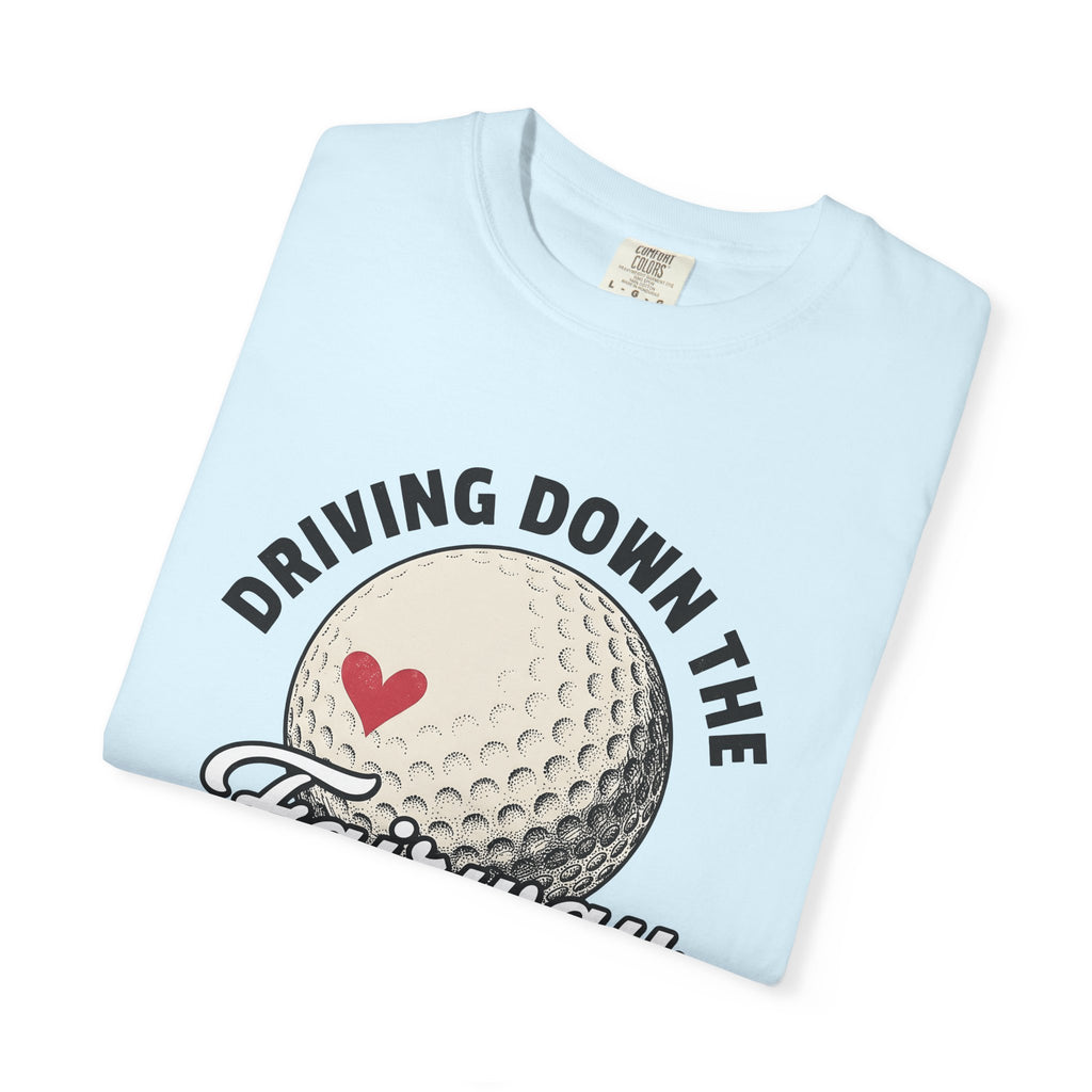 Golf Ball Shirt Golf Passion Gift Women Line Art Tee Golfball T-Shirt Golfer Enthusiast Illustration Graphic Cartoon Heart Tshirt