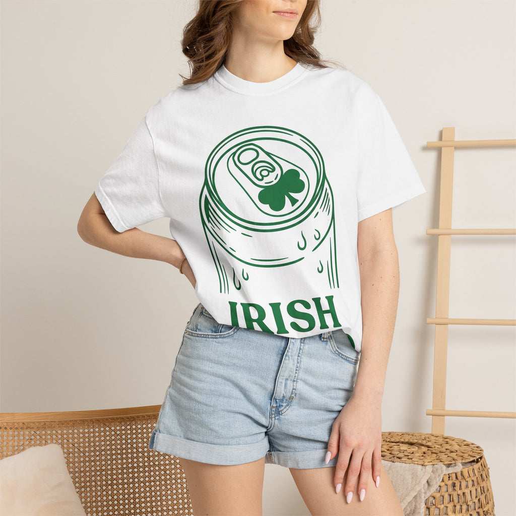Beer Can Shirt St Patrick's Day Lager Gift Women Sketch Tee Can T-Shirt Patrick's Day Fan Illustrated Tshirt Pilsner Graphic Hand Drawn