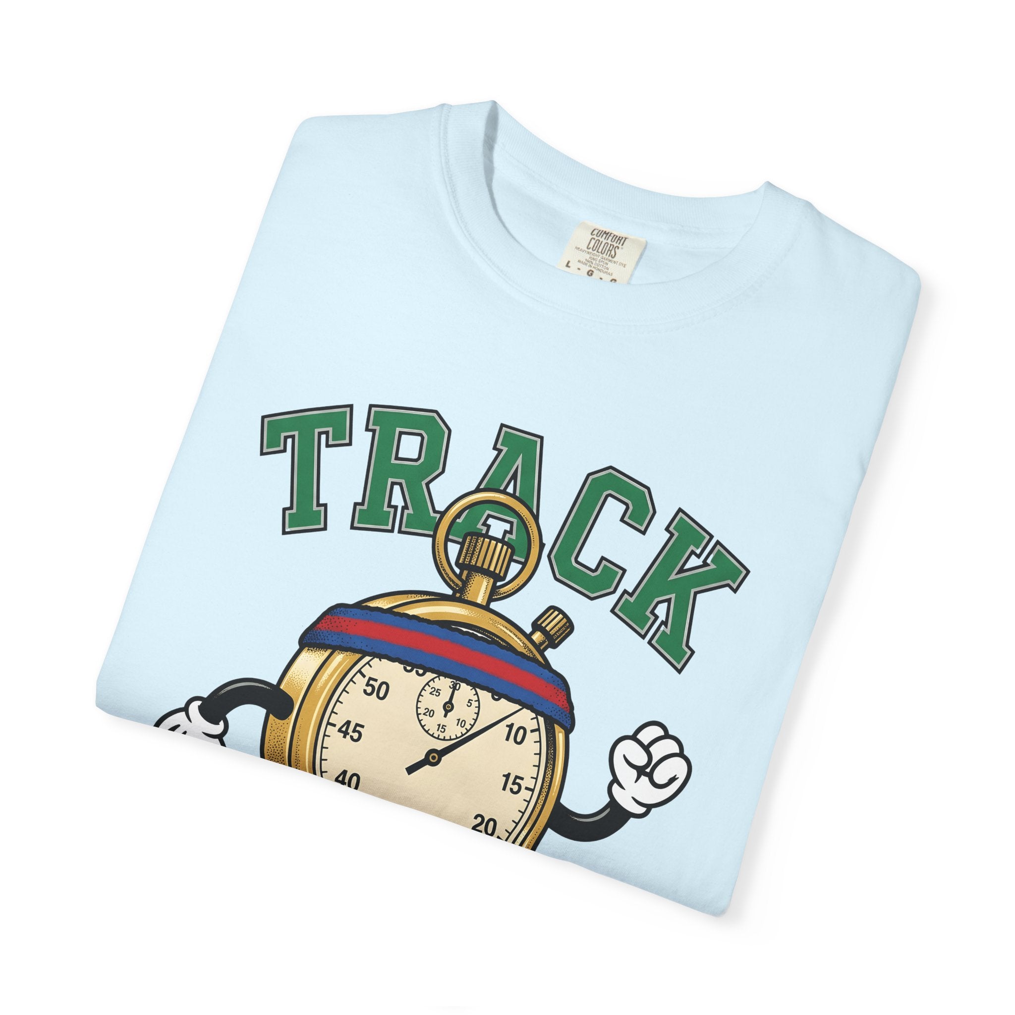 Chronometer Figure Shirt Track Sprint Gift Women Doodle Tee Stopwatch T-Shirt Racing Enthusiast Timer Tshirt Sprinter Graphic Old School